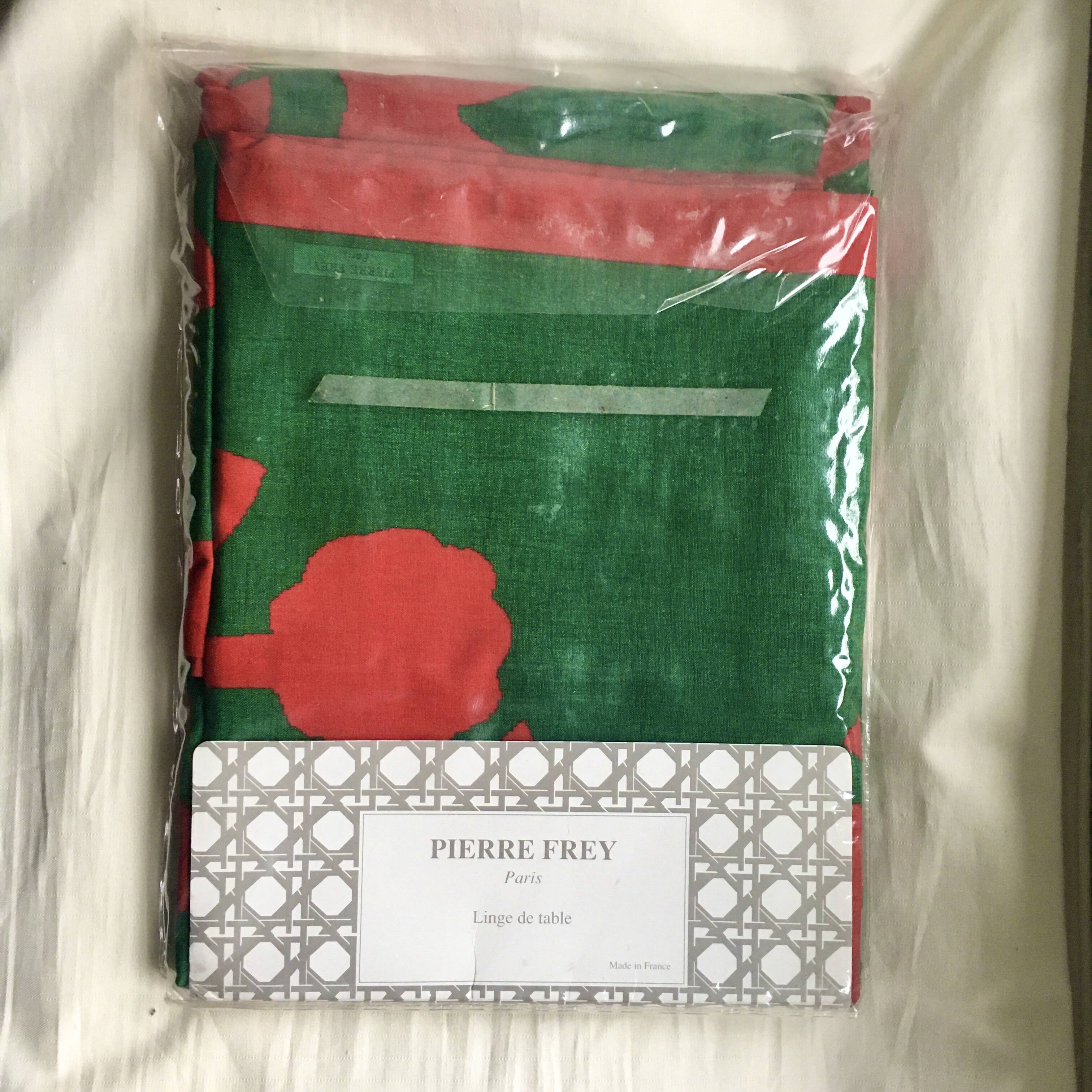 New Tablecloth Pierre Frey Red & Green 178 x 280 cm