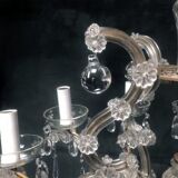 Old chandelier with 10-branch tassels