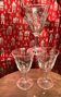 Set of 3 pretty Enghien Luminarc mulled wine glasses