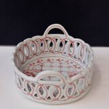 Ludwigsburg Porcelain Reticulated Bascket or Openwork Basket Dimensions 22,5cm