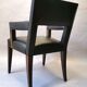 Luxury chair Philippe Hurel black leather
