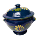 Ancient Alsatian pottery soup midnight blue