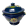 Ancient Alsatian pottery soup midnight blue