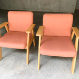Fauteuil bois clair