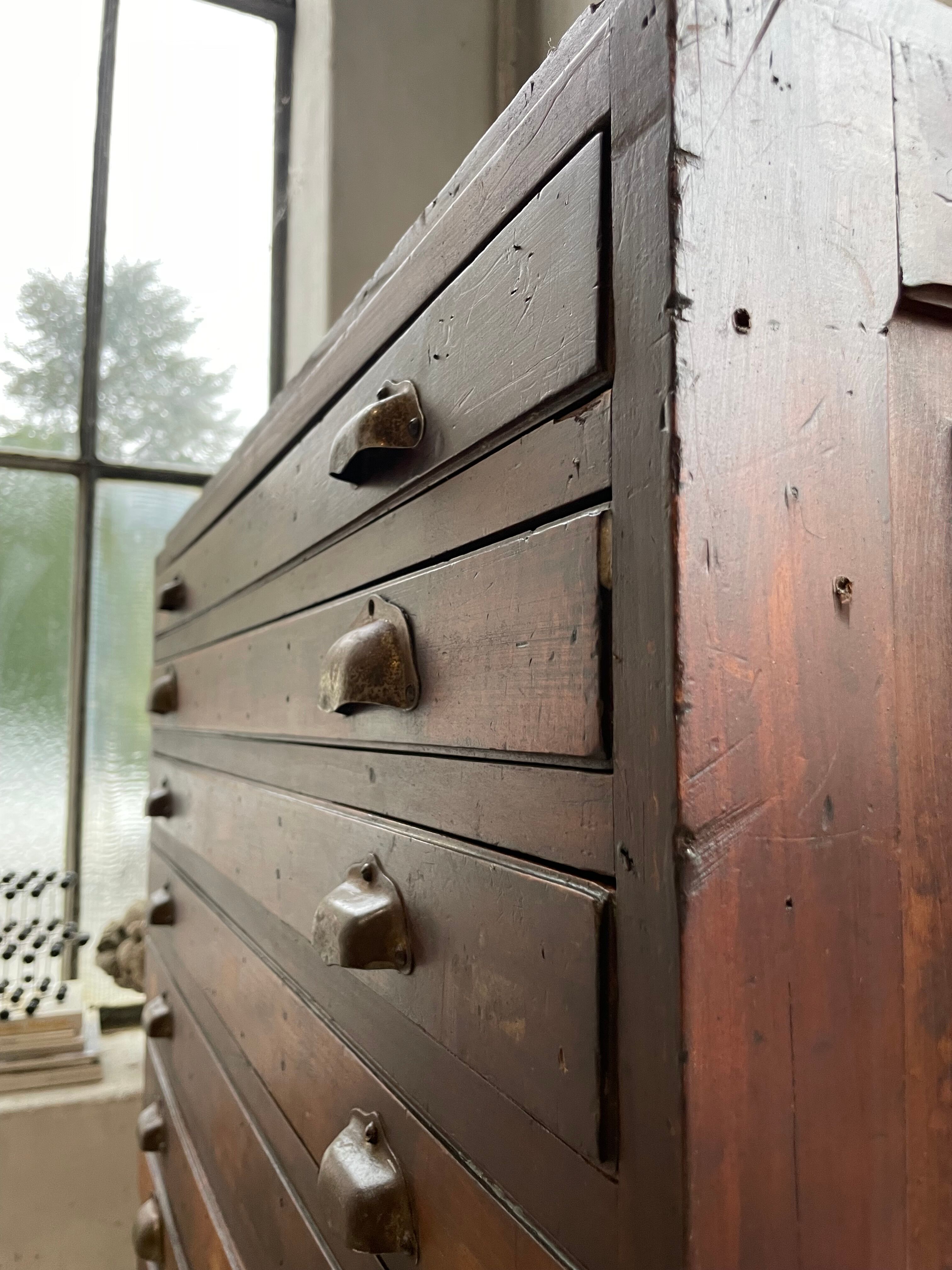 Workshop furniture printing with drawers XL oak