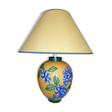 Lampe signé Louis Drimmer en porcelaine craquelée