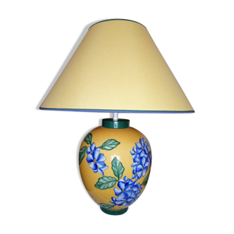 Lampe signé Louis Drimmer en porcelaine craquelée