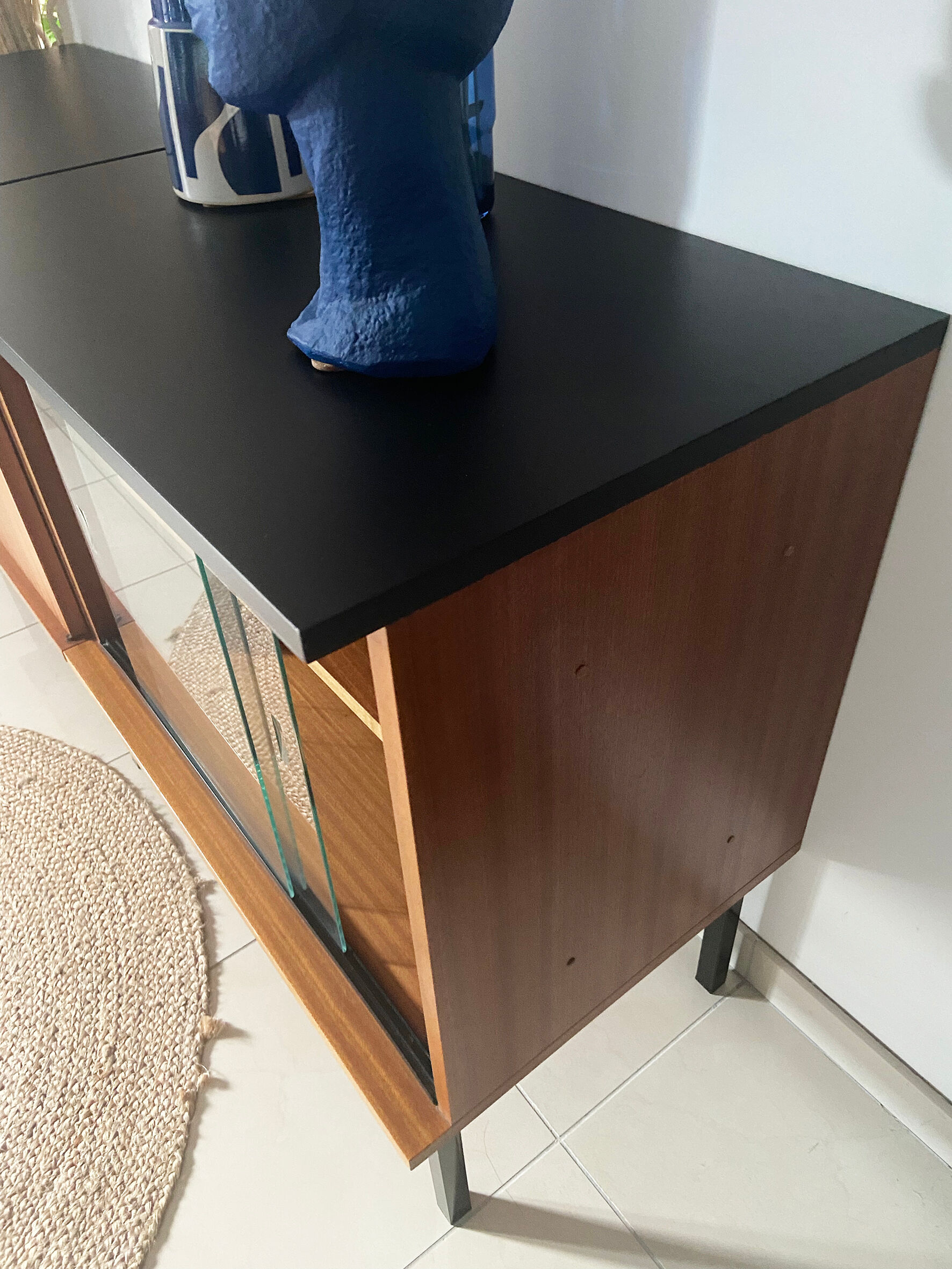 Vintage Scandinavian style enfilade composed of 2 elements