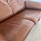 Vintage sofa 2 places leather camel design de sede ds-1023