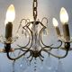 Lustre début XXème en cristal de bohème
