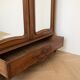 Antique two-door mirror wardrobe Louis XV in wood