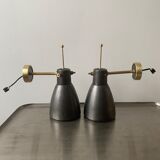 Lot 2 old industrial wall lamps