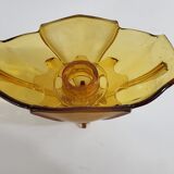 Art Deco glass picflower vase