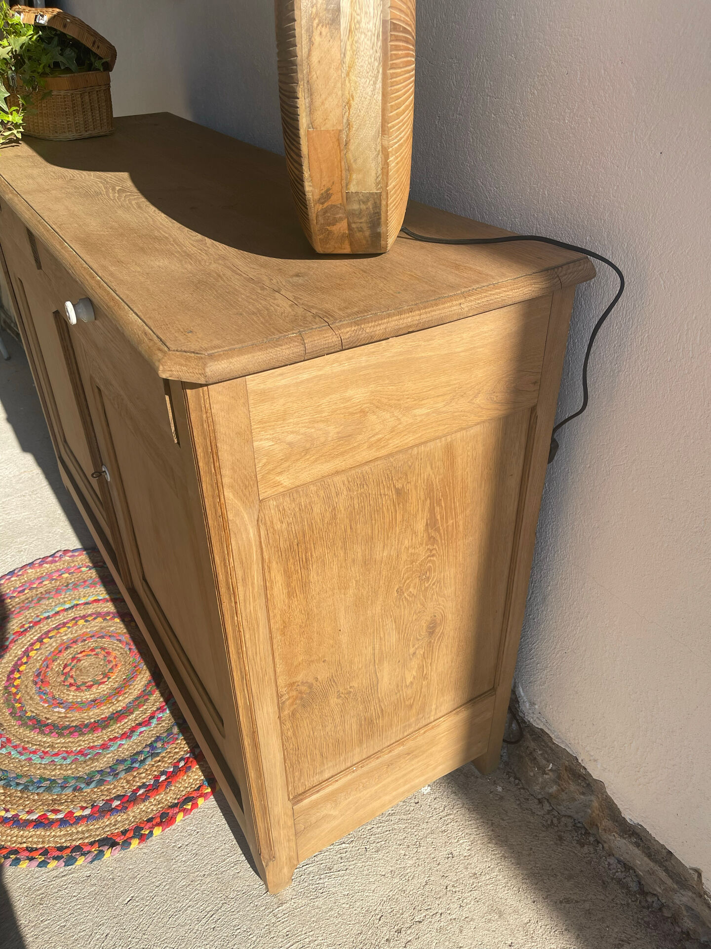 Chic rustic wooden buffet