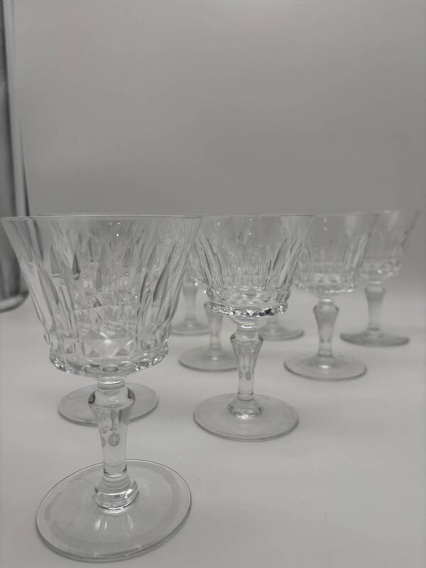 10 Verres Baccarat, Model Picadilly, France, verres à pied en cristal