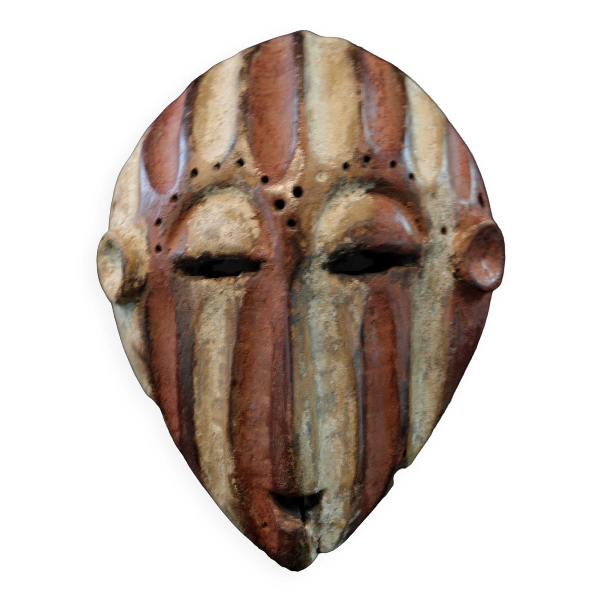 African Tribal Art - Kela Yela Mask DRC - 24.5 Cms