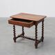 French Barley Twist Walnut Side Table with Drawer, circa 1880