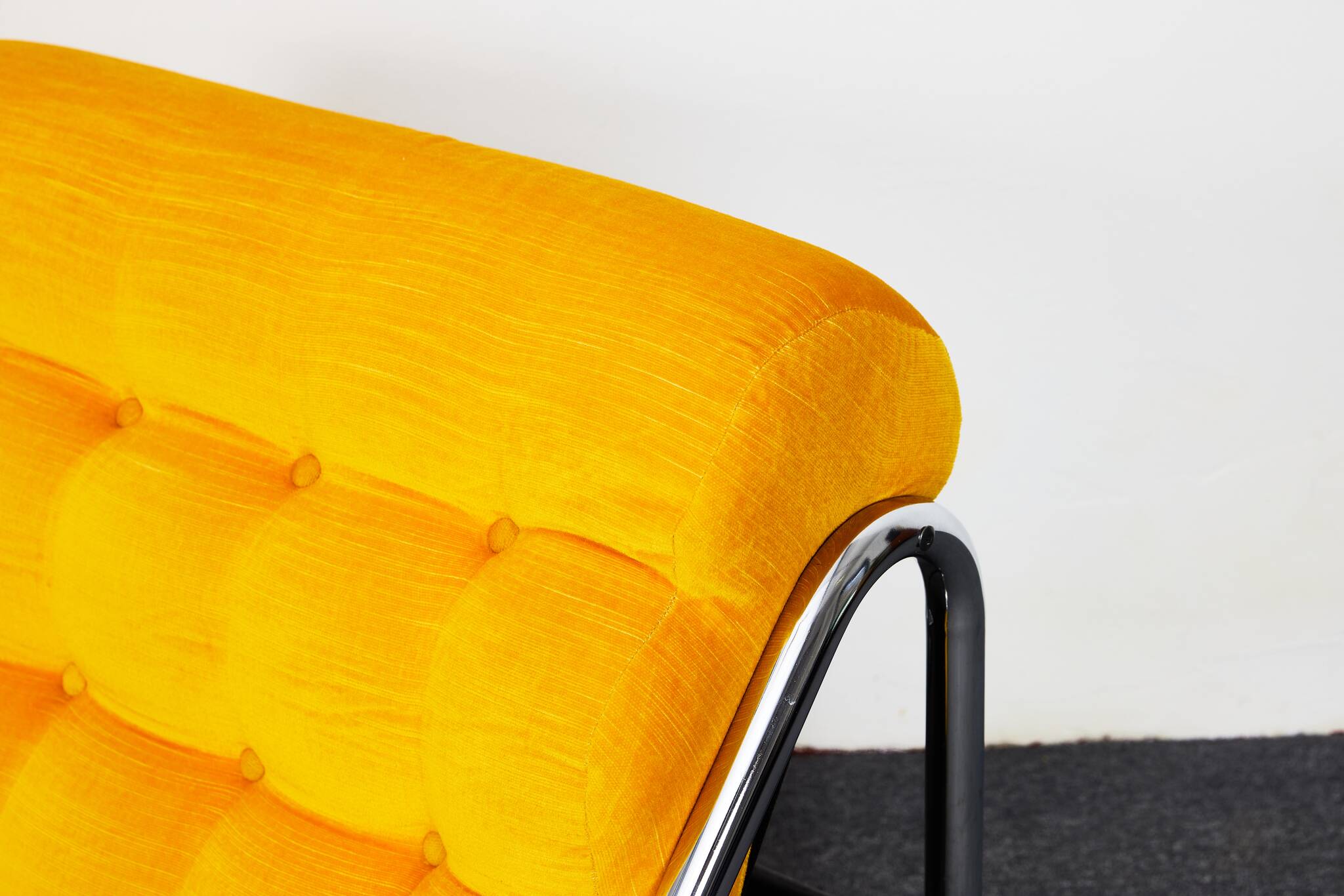 Fauteuil lounge vintage Impala jaune par Gillis Lundgren pour IKEA, Suède, 1972