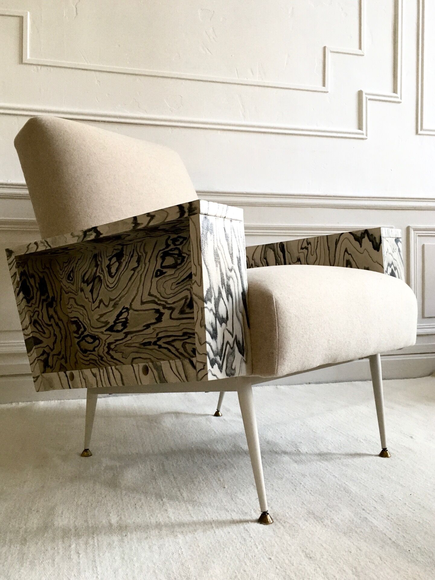 Restored vintage armchair