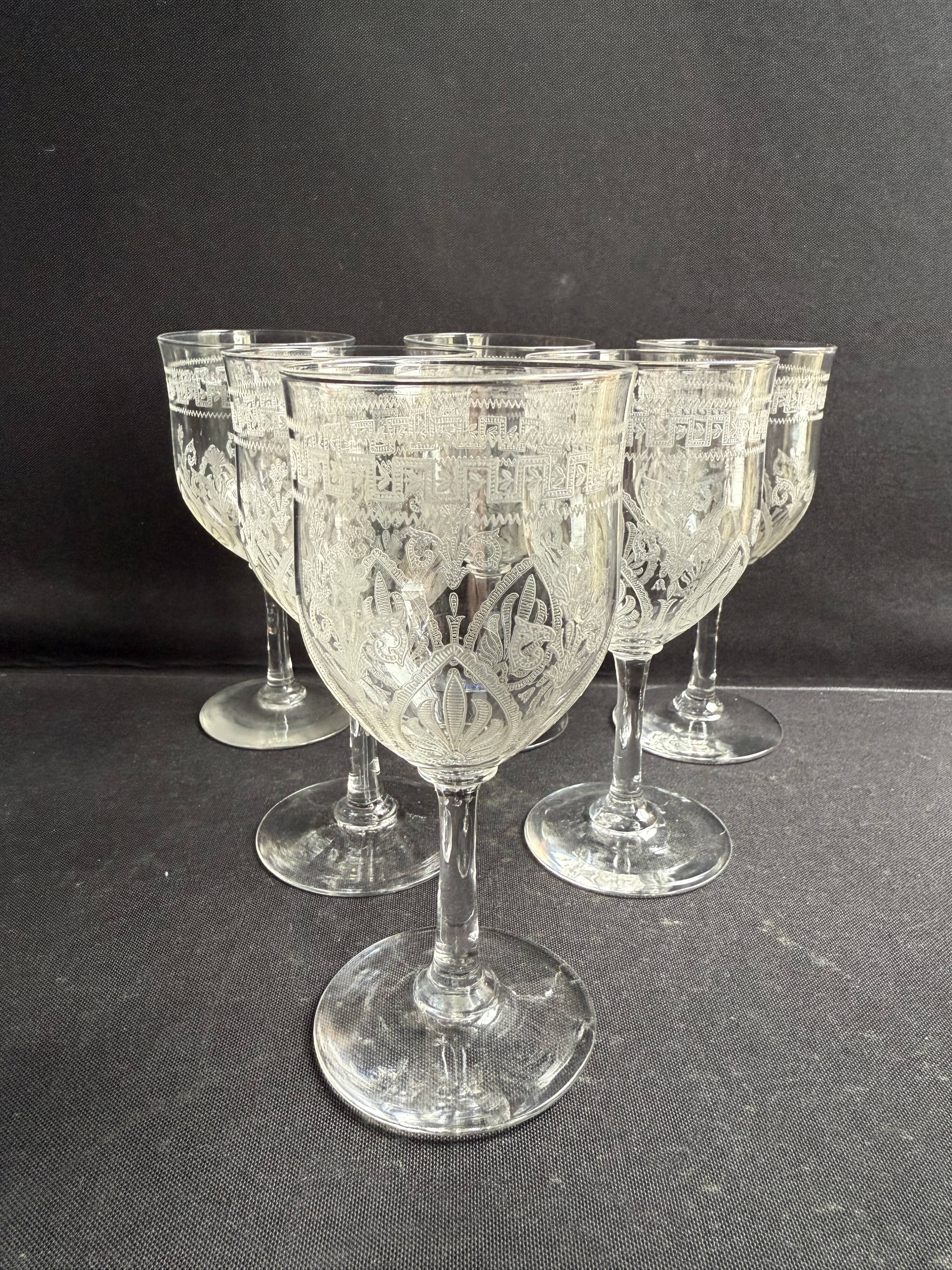 6 Wine glasses – Saint Louis Pasteur service
