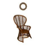 Fauteuil en rotin 1960