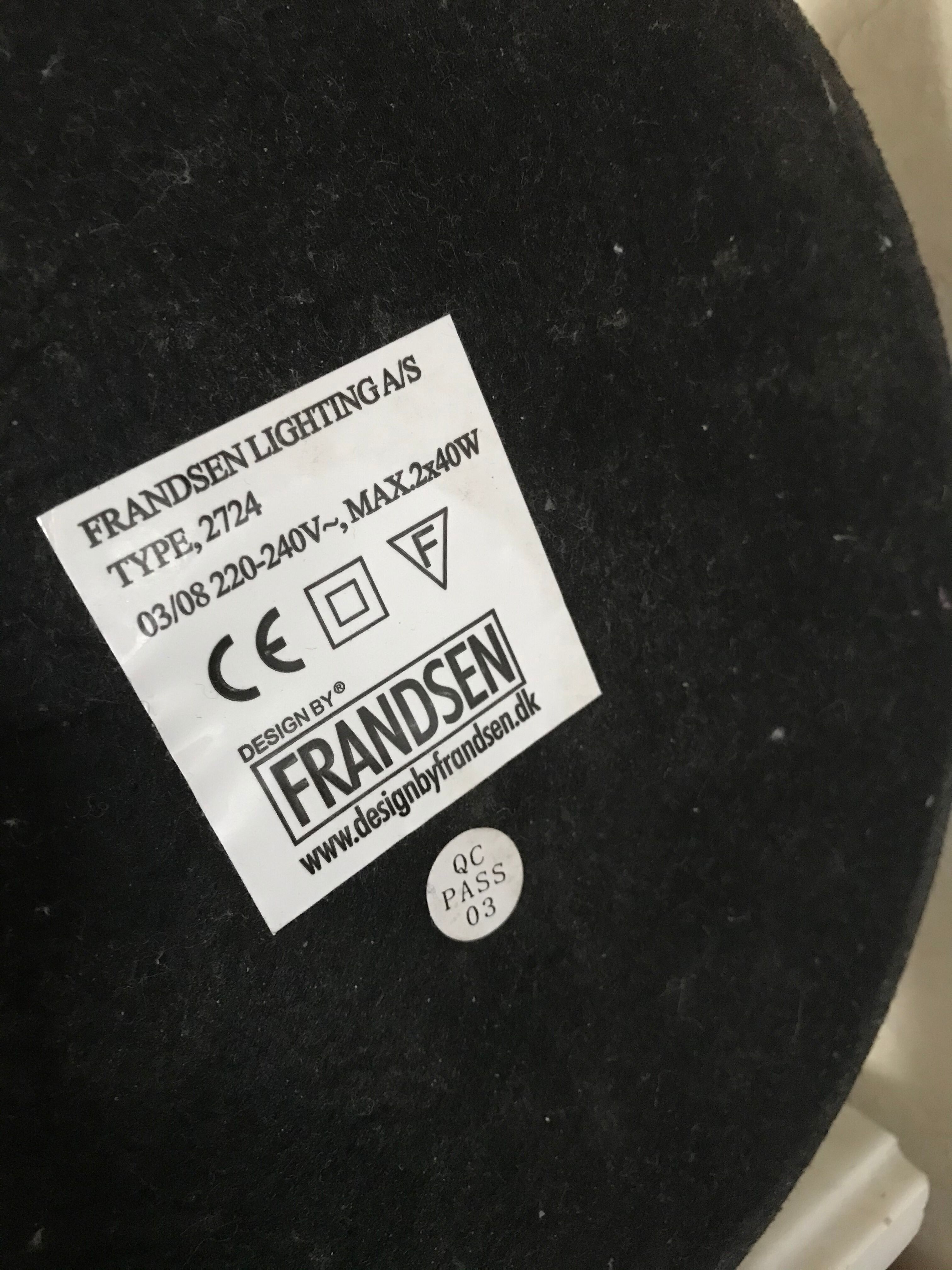 Frandsen Lighting 76cm lamp to lay