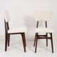 Mid-century modern chair in light cream boucle, 1960s