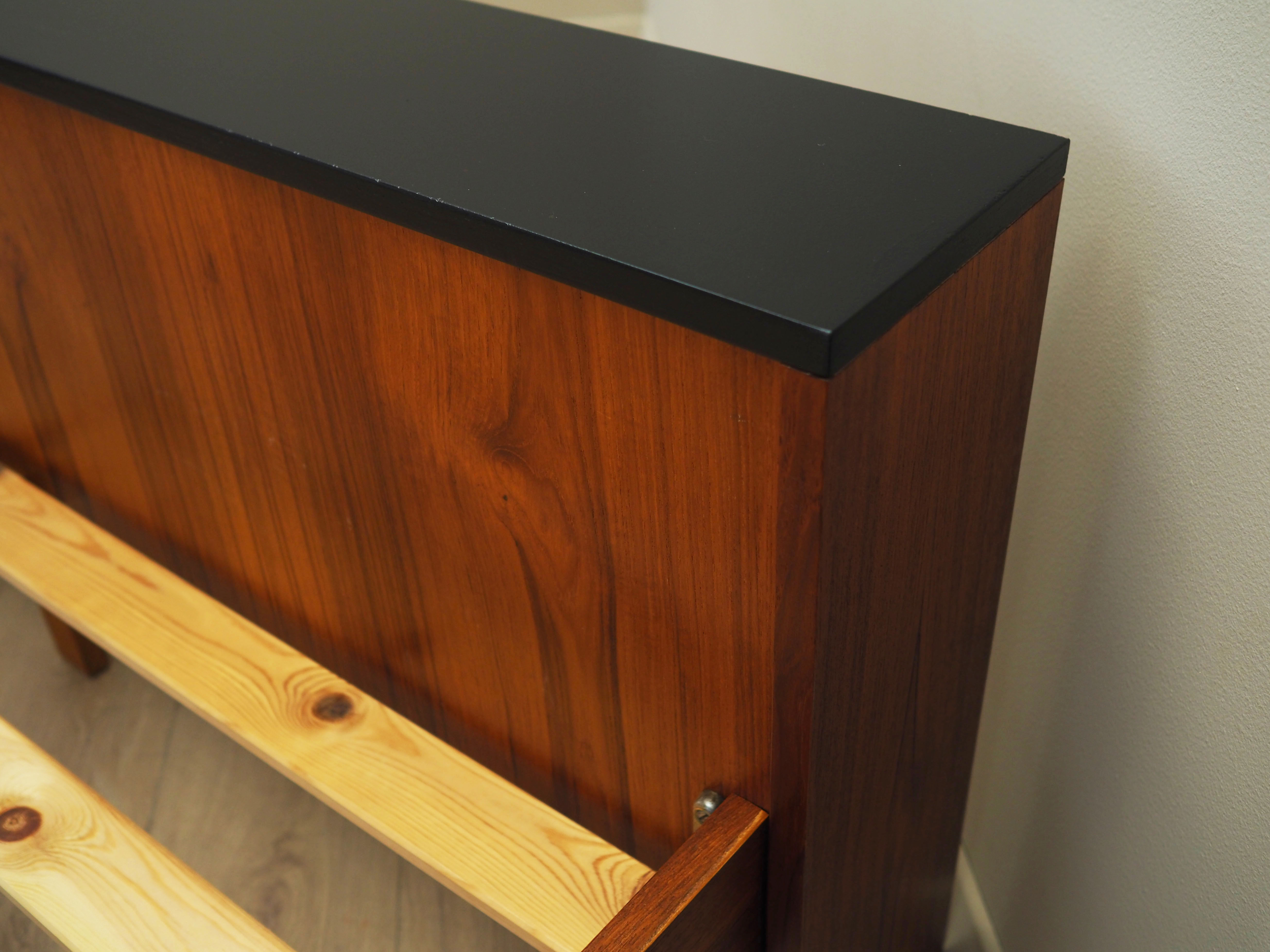 Lit en palissandre, design danois, années 1970, production: Danemark