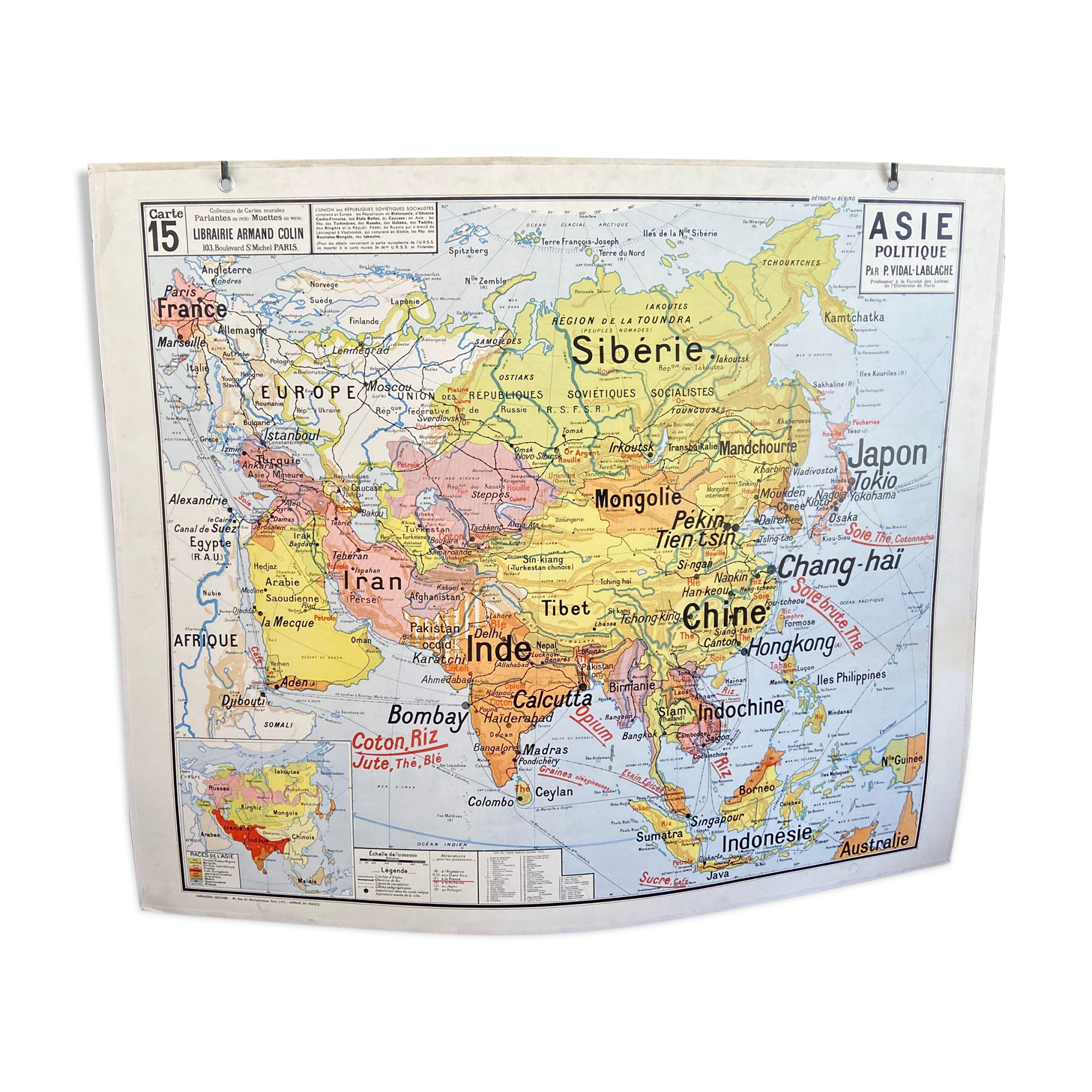 Map asia - vidal- lablache