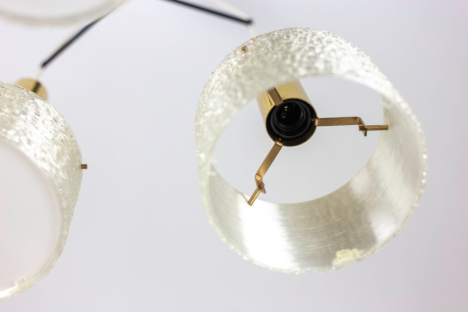 Suspension in granite resin and gilded brass, 1950s