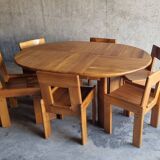 Silvio Coppola table and 6 chairs set