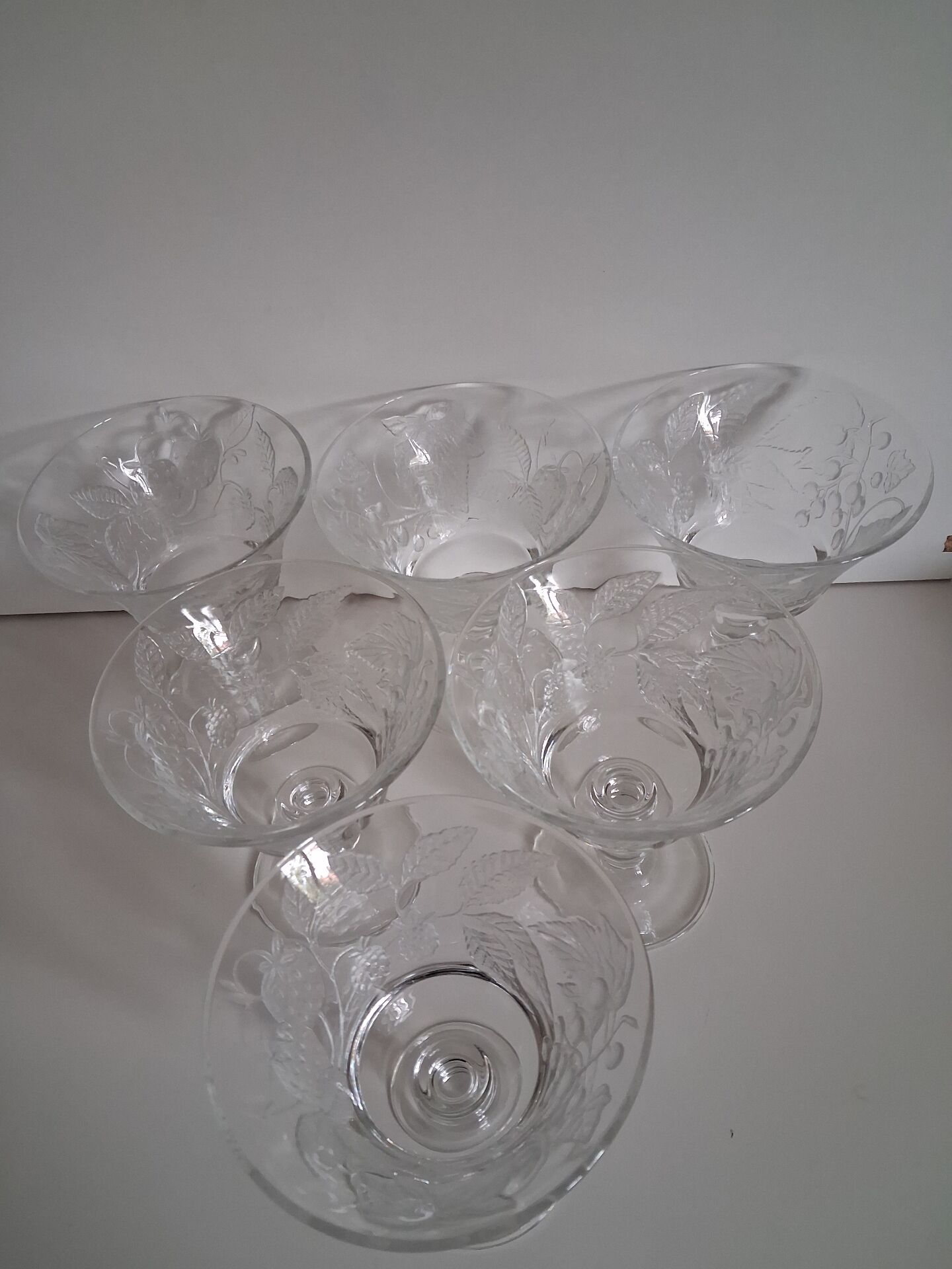 LOT de 6 coupes à glace collection "Délice" de Luminarc