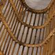 Vintage 1960s Italian design bamboo magazine rack