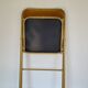 Chaise pliante Souvignet velours et métal