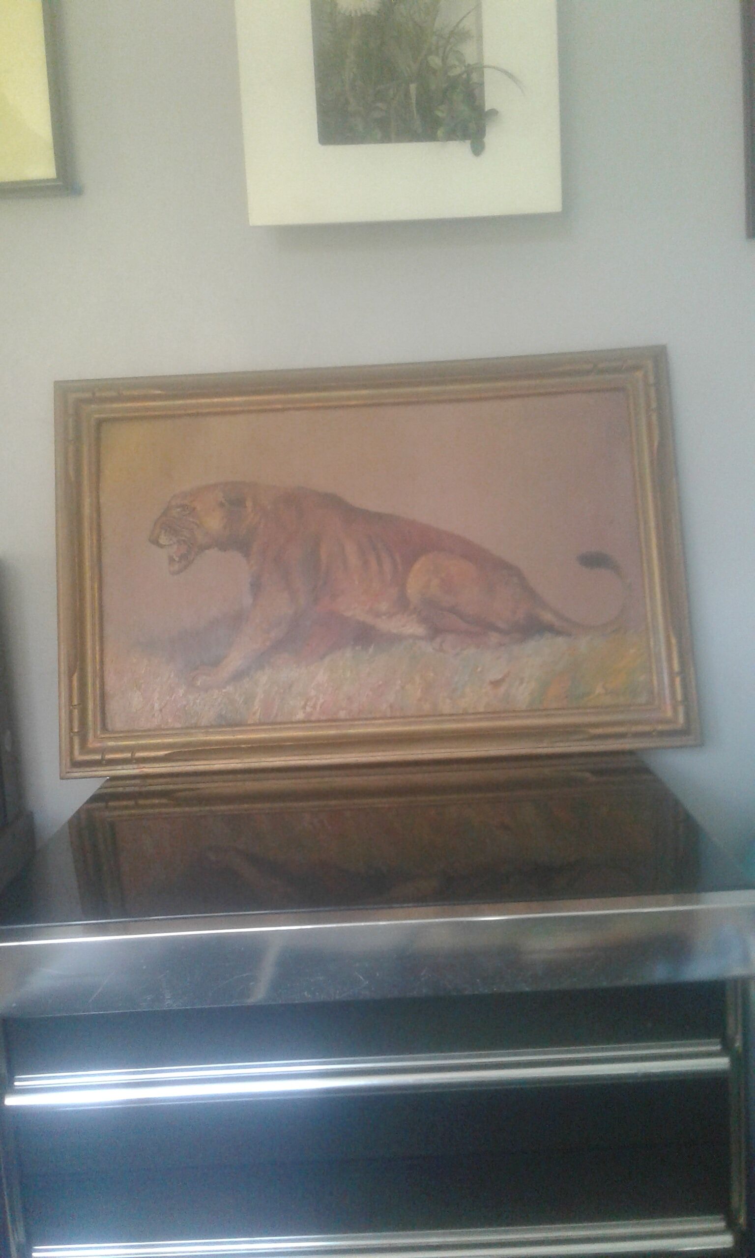 Lioness painting by Xavier Sager