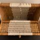 Rattan handbag and scoubidou's threads, 1950
