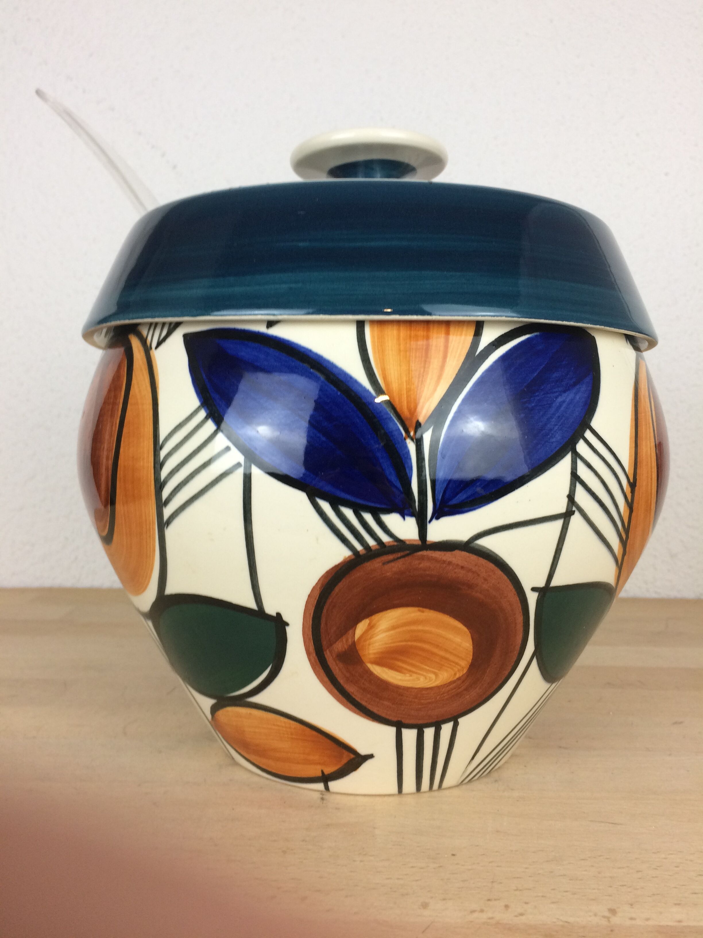 Vintage Aalen ceramic punch bowl