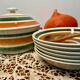 Service in faience of Gien 70s