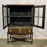 English mahogany display case from the late 19th century