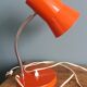Lampe de bureau flexible années 70 orange
