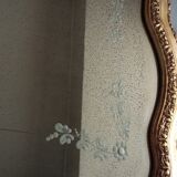 Old gilded wooden mirror