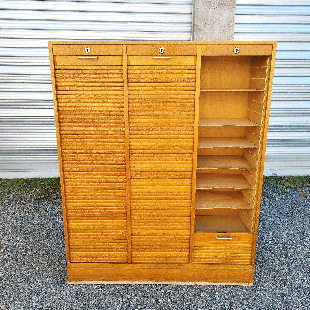 Curtain binder 3 doors rolls vintage