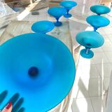 Dessert set blown glass