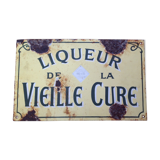Enamelled plate "La vieille cure"