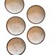Vintage coffee service 10 pieces, 5 cups plus 5 saucers in speckled stoneware.