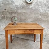 Old table desk kitchen table pine wood