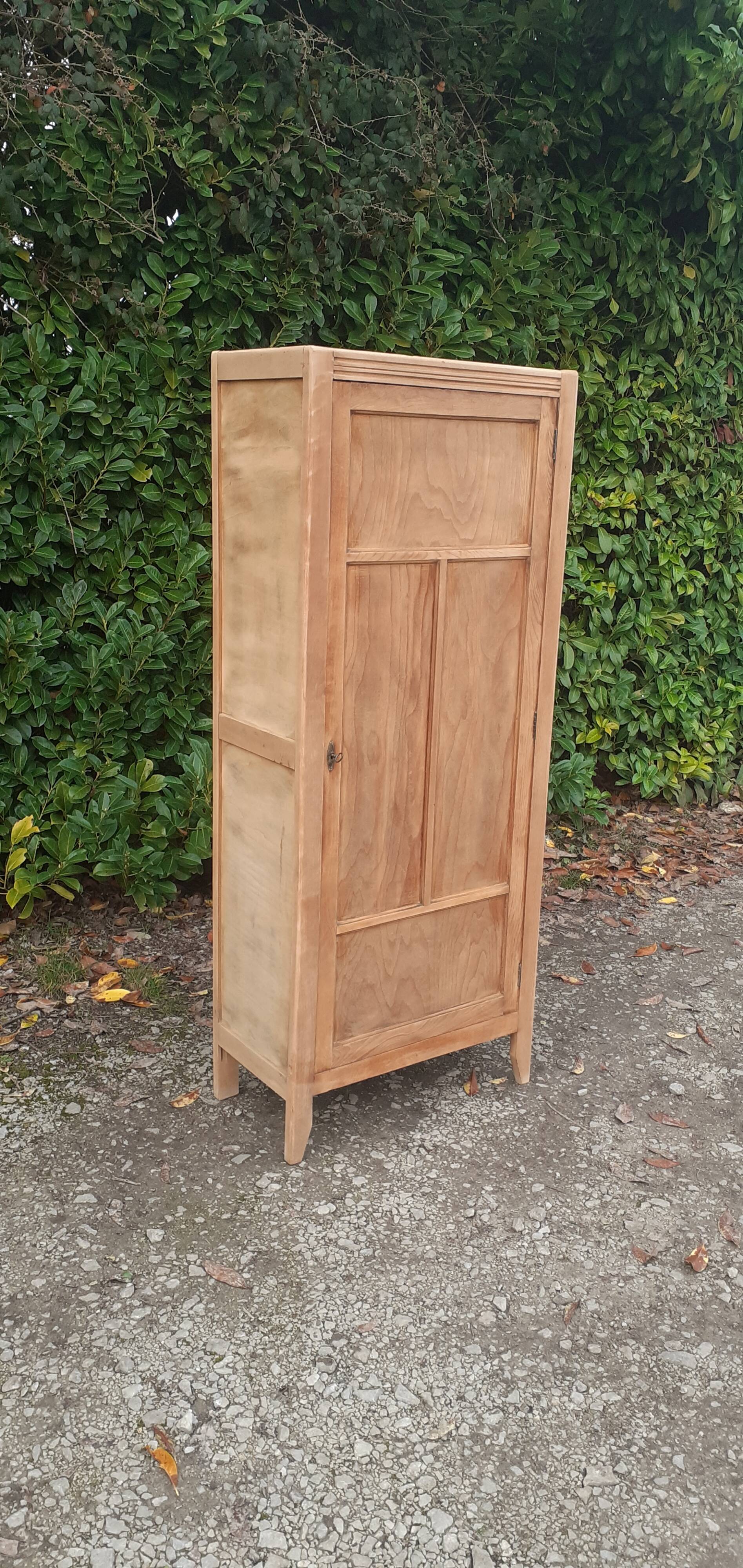 Parisian wardrobe 1 door 1 wardrobe beech raw wood