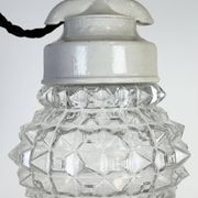 Vintage White Porcelain Pendant Light, 1970s