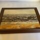 Signed marine painting on hardboard