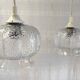 Suspensions vintage en verre - années 60/70